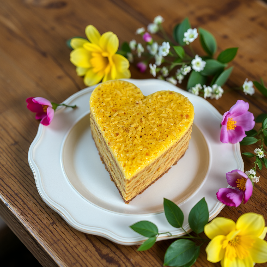 Doce de abóbora vegano em formato de coração